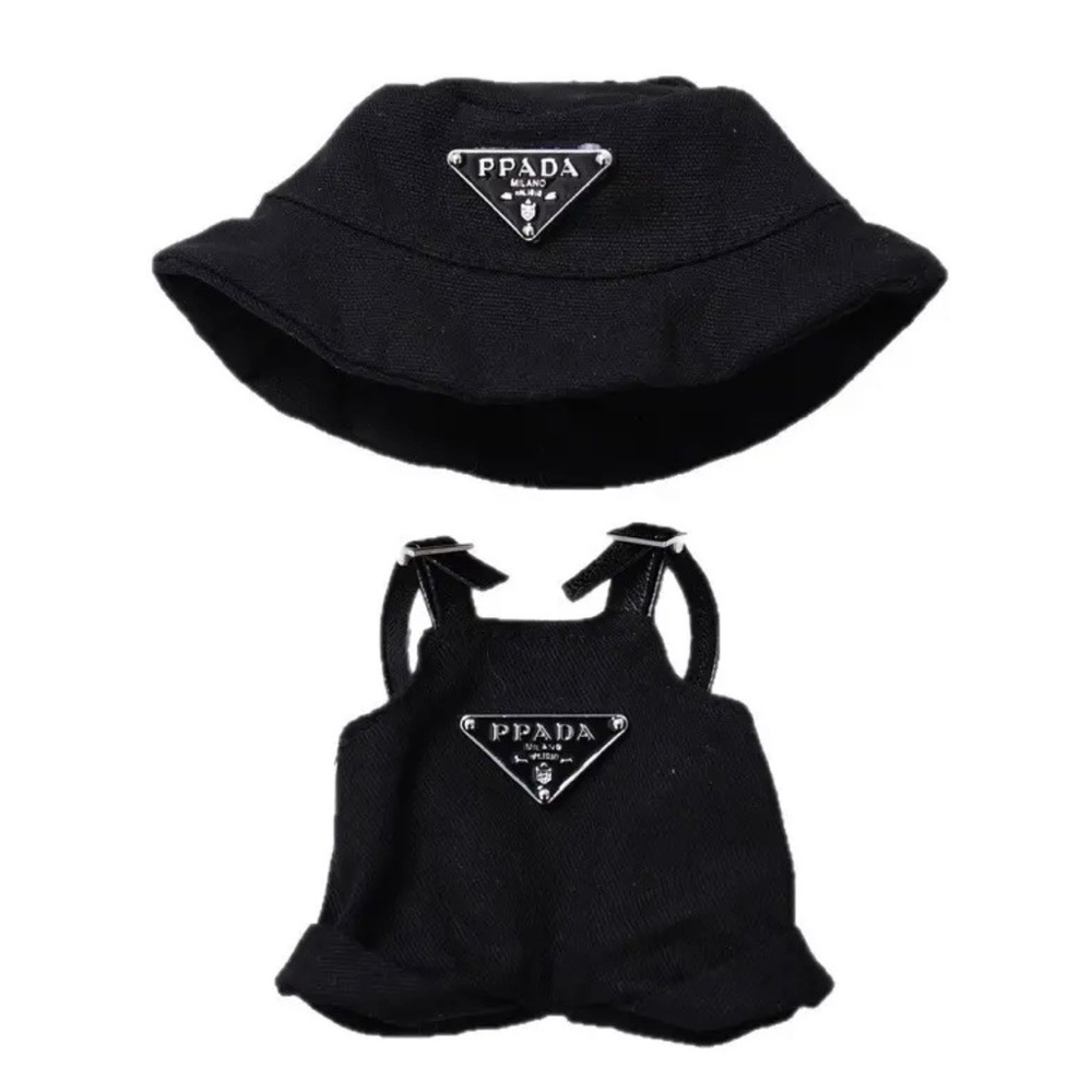 Labubu PPADA Overalls & Bucket Hat NWT - Picture 3 of 5